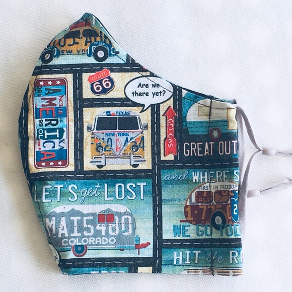 Accessories - FACE MASK VINTAGE AND RETRO VW CAMPER VAN IMAGES